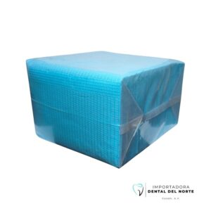 SERVILLETA QUALIDENT COLOR CELESTE CON 100U
