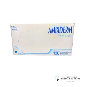 GUANTE AMBIDERM VINYL "M" caja