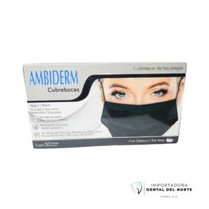 MASCARRILLA QUIRURGICA COLOR NEGRO caja