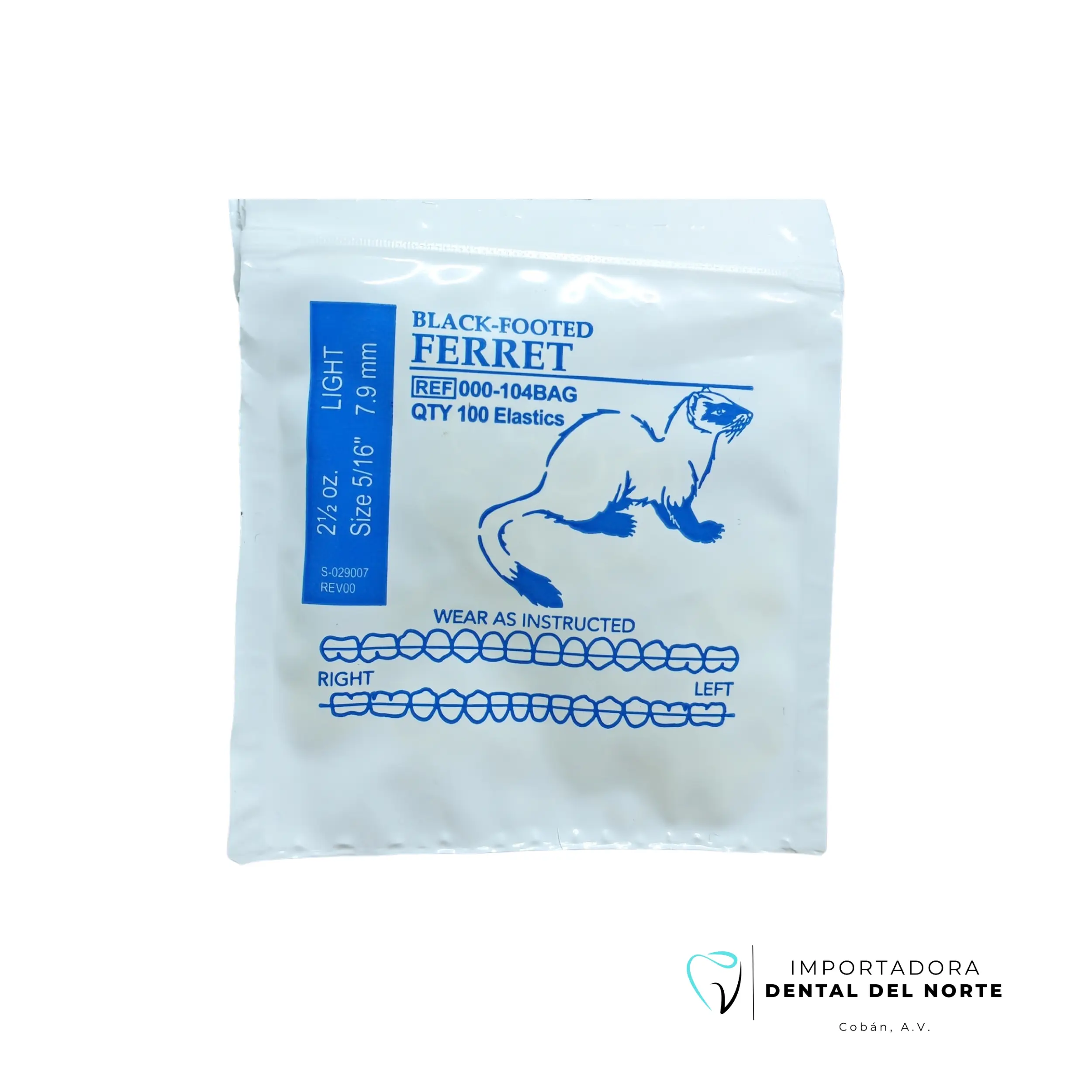 Elástico Intermaxilar 5/16 Ligero 2.5oz